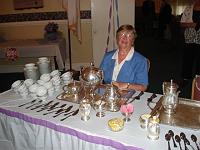  Cathy Gritman from Church on the Green serving coffee and tea.