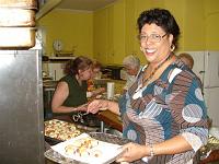  Janis Sledge from Church on the Green in the kitchen.