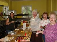  Marlene Sasso, Doris Elmer, Ginny Anderson and Beverly Monahan in the kitchen.
